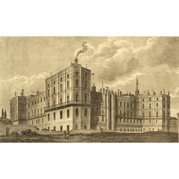 Palace Of St Germain-En-Laye France Photo-Etching From An Old From The Book Lady Jackson S Works V The Cou 38 x 22 Image 1