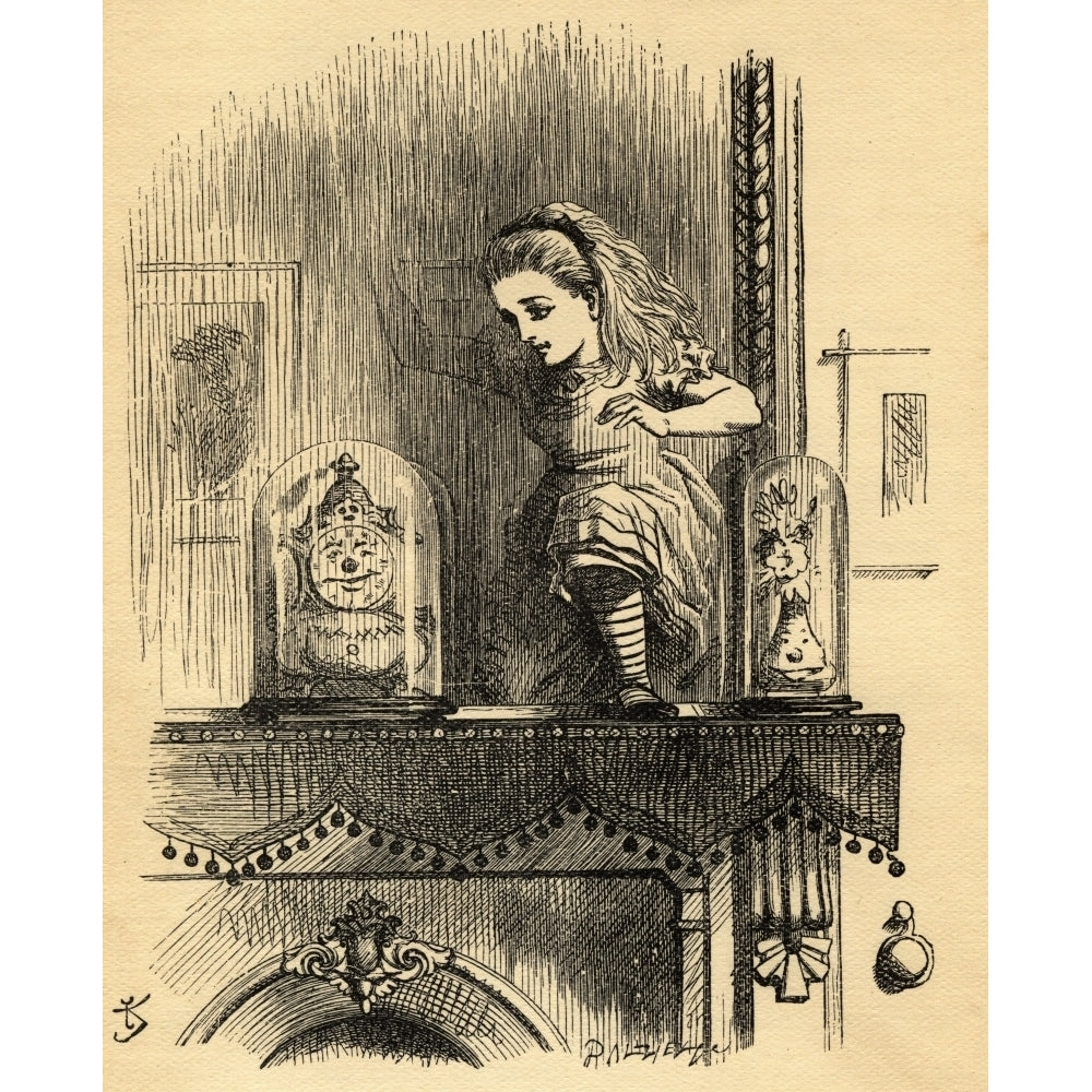 Alice In The Looking-Glass House. Illustration By Sir John Tenniel 1820-1914. Image 1