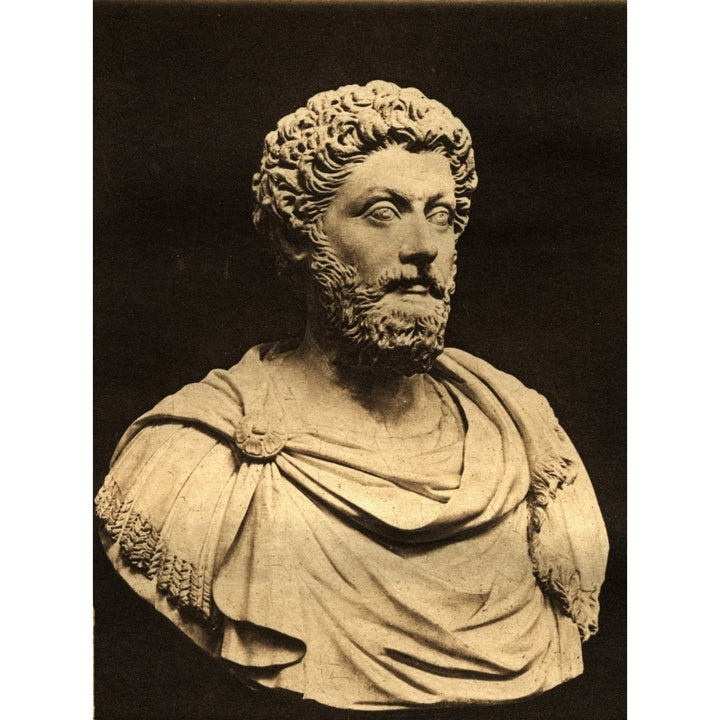 Marcus Aurelius 121-180 A.D.Roman Emperor From A Bust In Museo Image 2