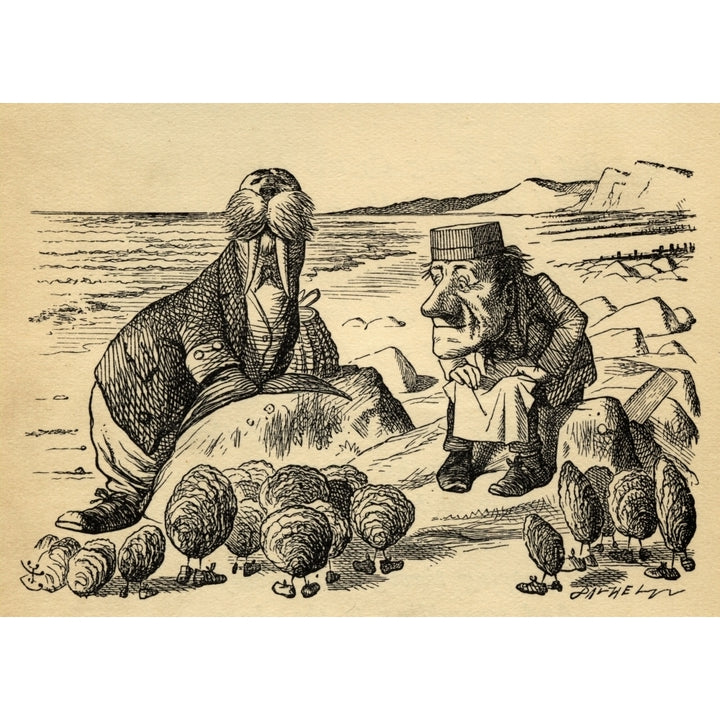 The Walrus And The Carpenter. Illustration By Sir John Tenniel 1820-1914. From Image 1