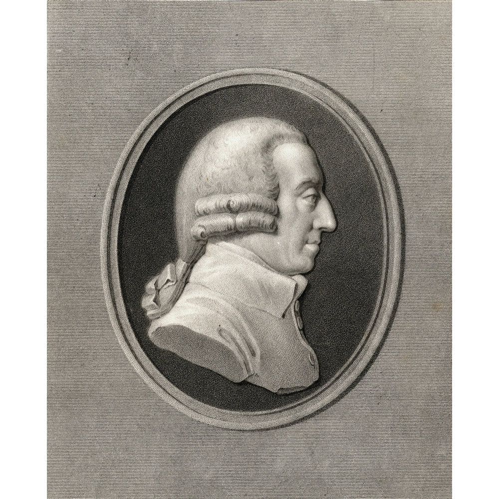 Adam Smith 1723-1790. English Social Philosopher. From The Book _Gallery Of Portraits Published London 1833. Image 2