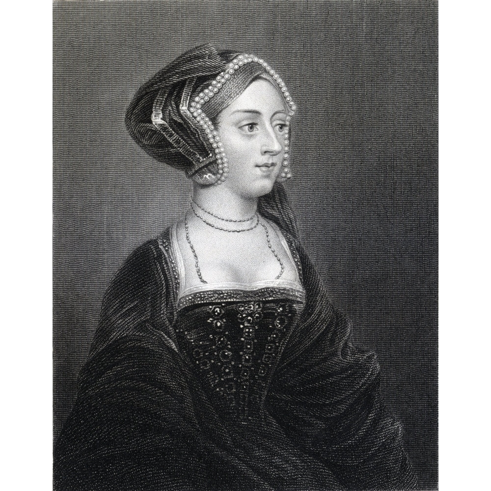 Anne Boleyn Also Spelled Bullen 1507-1536. Second Wife Of Henry Viii. From The Book _Lodge S British Portraits Publish Image 1