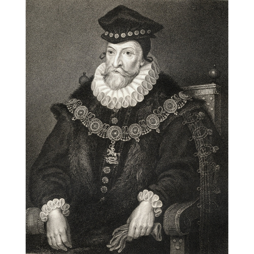 Edward Clinton 1512-1584. Earl Of Lincoln. From The Book _Lodge S British Portraits_ Published London 1823. Image 1