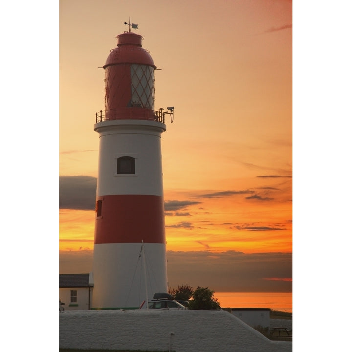 Lighthouse; Whitburn Tyne And Wear England Poster Print Image 1