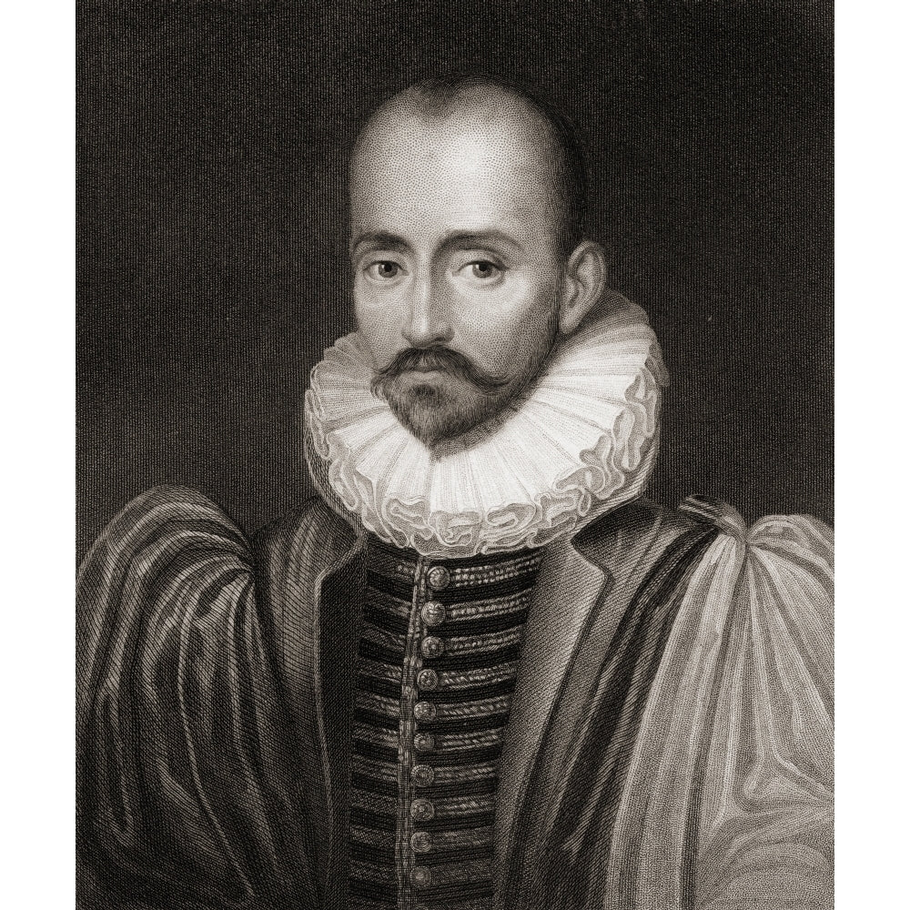 Michel Eyquem De Montaigne 1533-1592. French Writer. From The Book _Gallery Of Portraits Published London 1833. Image 2