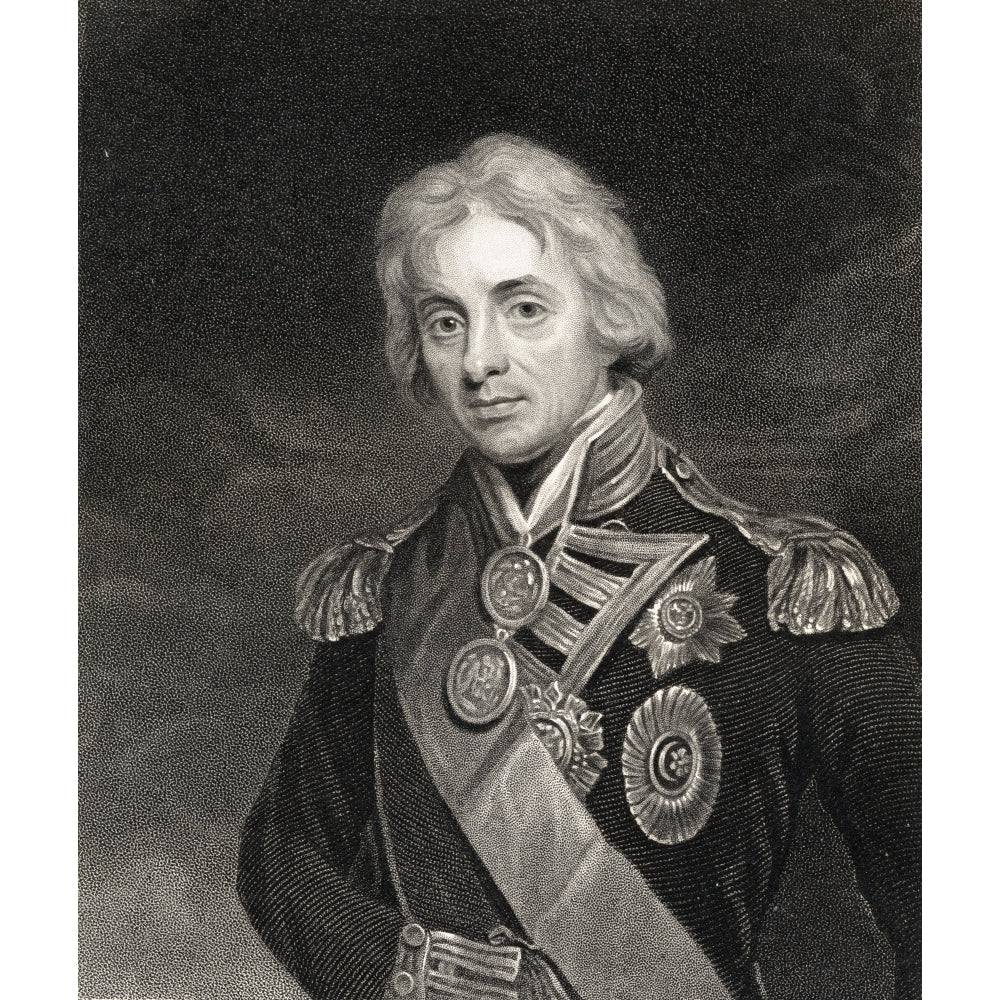 Horatio Nelson Viscount Nelson 17581805 British Naval Commander From The Book Gallery Of Portraits Published London 1833 Image 2