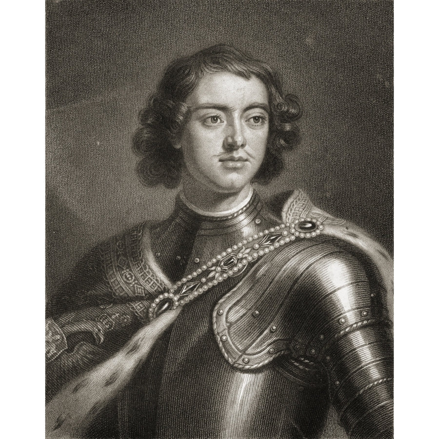 Peter The Great Or Peter I 1672-1725. Tsar Of Russia 1682-1725 From The Book _Gallery Of Portraits Published London 18 Image 1