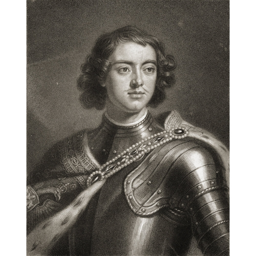 Peter The Great Or Peter I 1672-1725. Tsar Of Russia 1682-1725 From The Book _Gallery Of Portraits Published London 18 Image 2