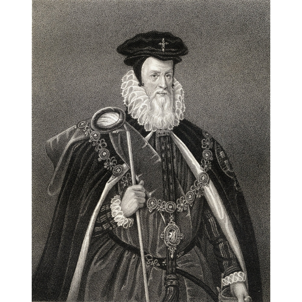 William Cecil 1St Baron Of Burghley 1520-1598. English Statesman. From The Book _Lodge S British Portraits Published L Image 2