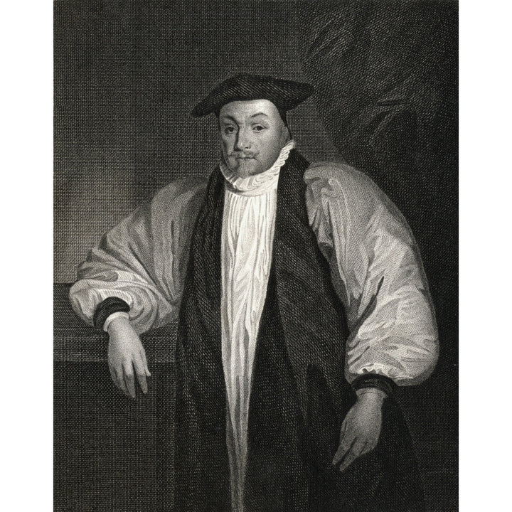 William Laud 1573-1645 Archbishop Of Canterbury From The Book _Lodge S British Portraits Published London 1823. Image 1