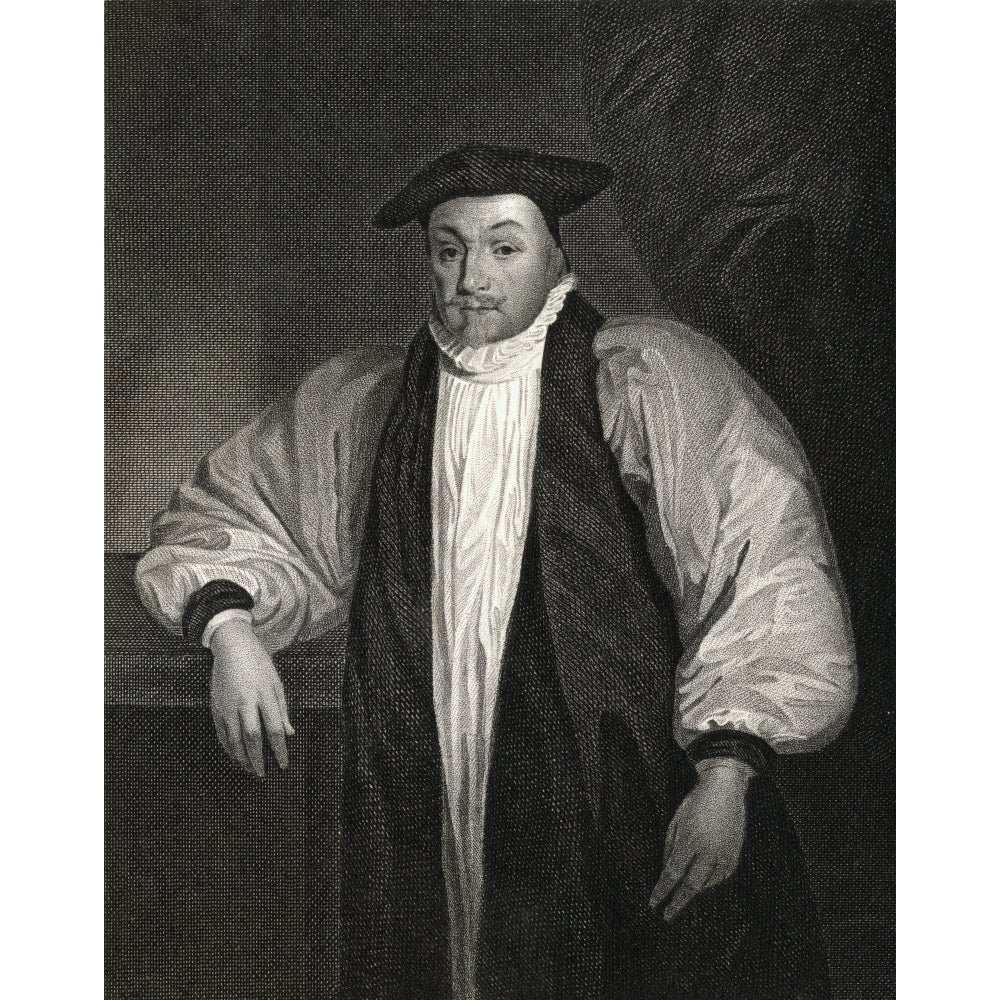 William Laud 1573-1645 Archbishop Of Canterbury From The Book _Lodge S British Portraits Published London 1823. Image 2