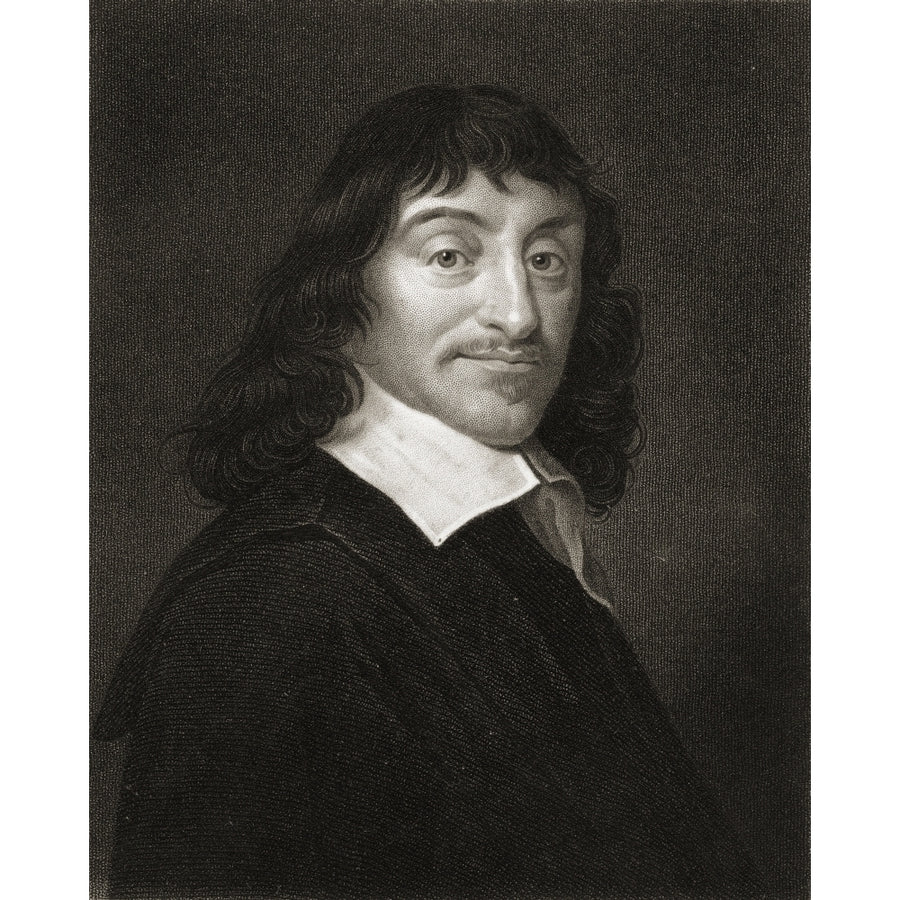 Rene Descartes 1596-1650. French Mathematician Scientist And Philosopher. From The Book _Gallery Of Portraits Publishe Image 1