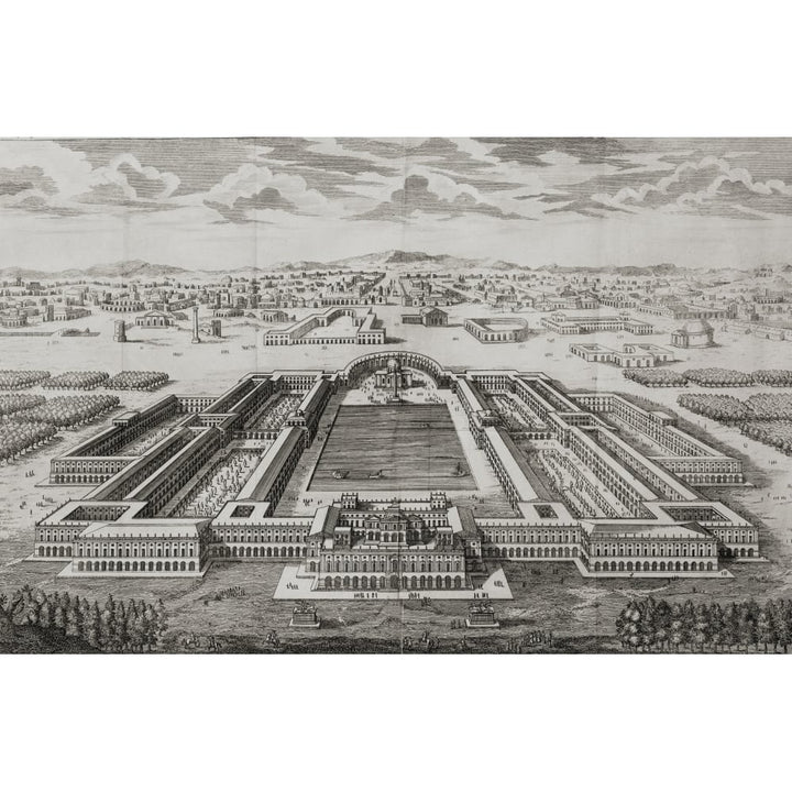 Golden Palace Of The Emperor Nero . 18Th Century Print Engraved By J. Blundell. Poster Print Image 1