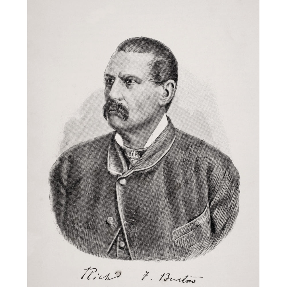 Sir Richard Francis Burton 1821-1890 British Explorer Translator Writer Soldier Orientalist Ethnologist Linguist 12 x 16 Image 2