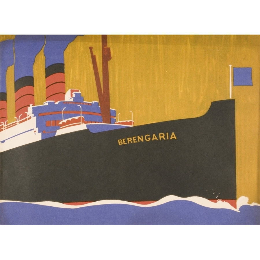 Cunard Line Promotional Brochure For Berengaria Circa 1930 Poster Print Image 1