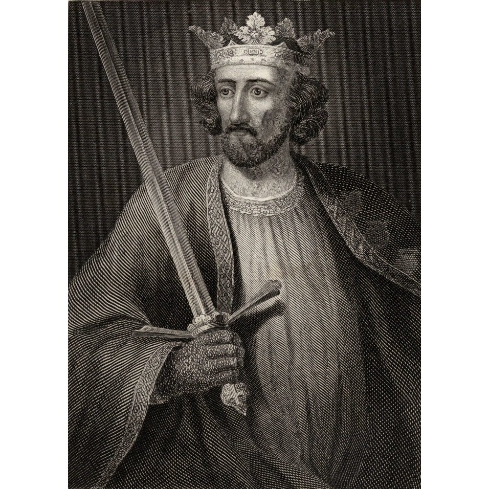 Edward I Aka Longshanks 1239 _ 1307. King Of England. Engraving From An Ancient Statue At Caernarvon Castle. Image 2