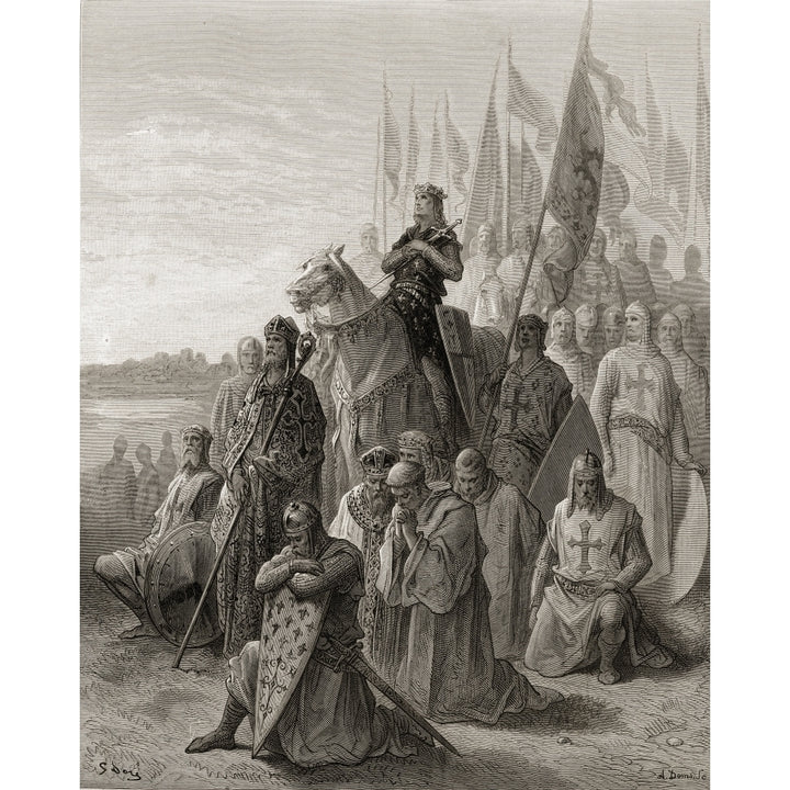 King Louis Ix Before Damietta During His First Crusade In 1249 Poster Print Image 1