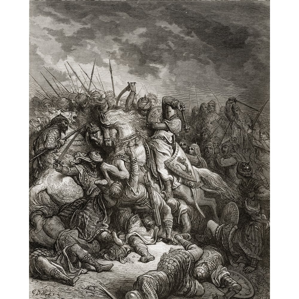 Richard The Lionheart In Battle At Arsuf In The 3Rd Crusade 1187 1192 Richard I Aka Richard The Lionheart English Monarc Image 1