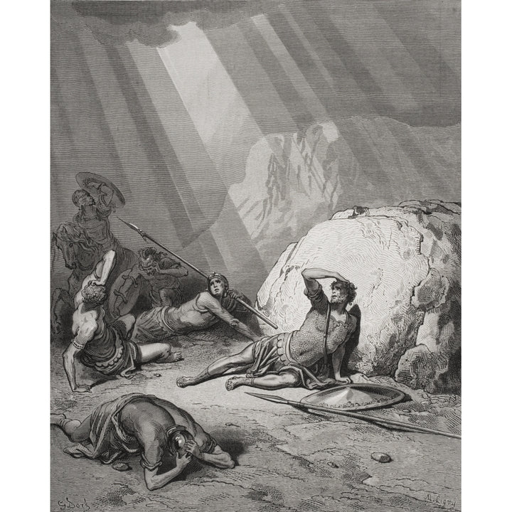 Engraving From The Dore Bible Illustrating Acts Ix 1 To 6 The Conversion Of St Paul By Gustave Dore 1832-1883 French Art Image 2