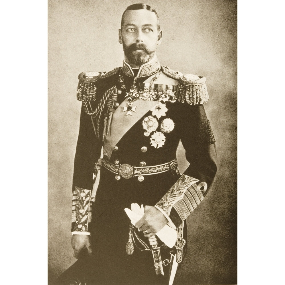 His Majesty King George V George Frederick Ernest Albert 1865 - 1936 From A Photograph By Bassano Poster Print Image 2