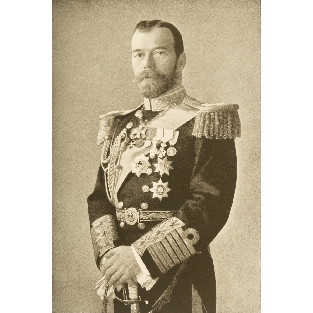 The Tsar Nicholas Ii Of Russia 1868-1918 Poster Print Image 1