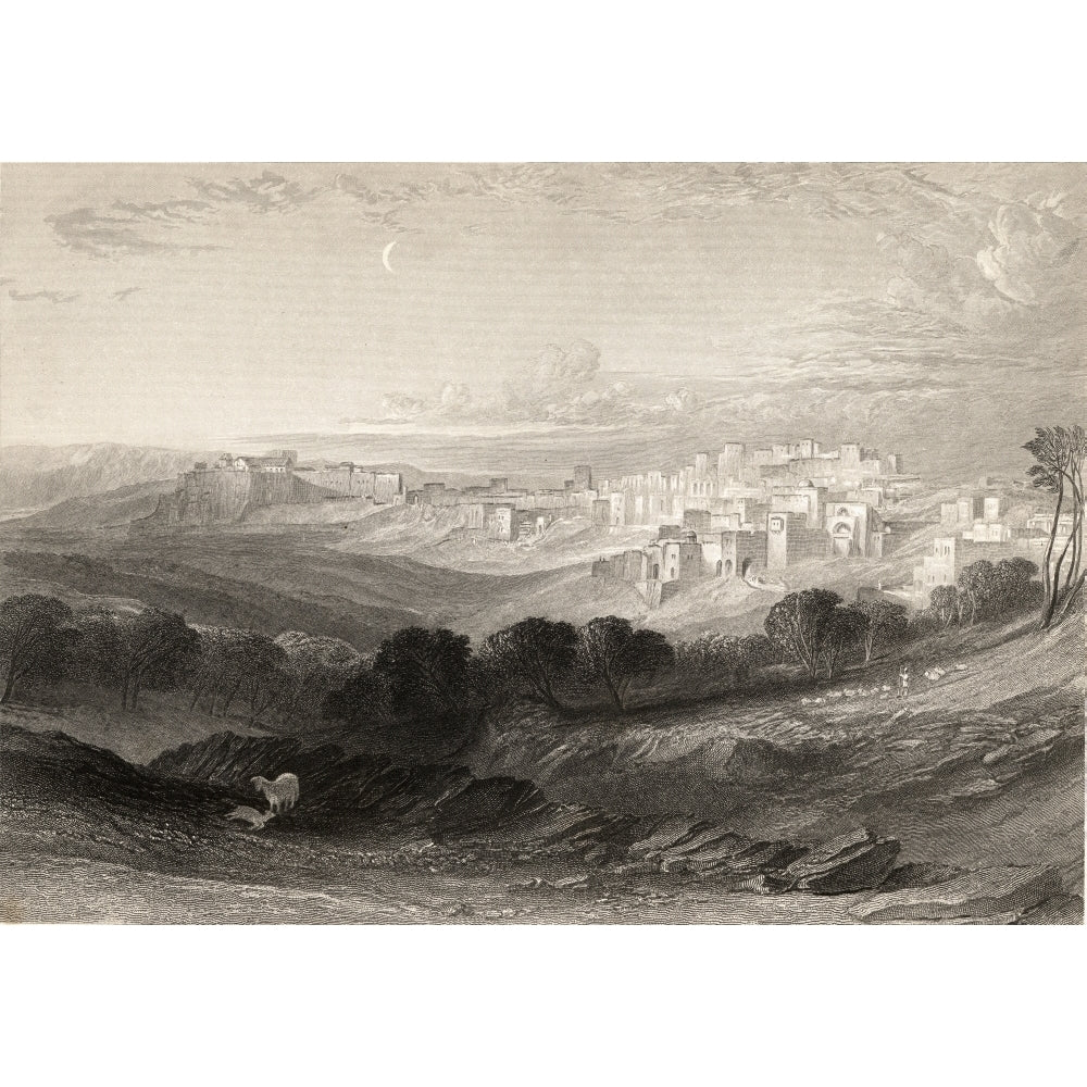 Bethlehem W.L.Leitch From A Sketch By E.Arrundale Engraved By W.Miller Poster Print Image 1