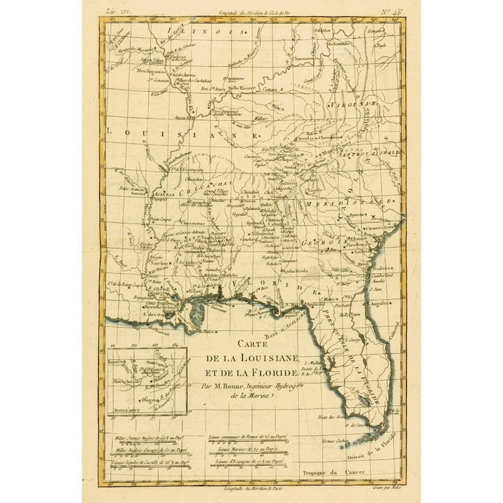 Map Of Louisianna And Florida Circa.1760. From _Atlas De Toutes Les Parties Connues Du Globe Terrestre By Cartographer Image 2