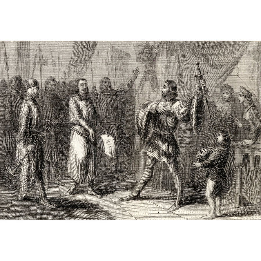 Call To The Nobles In The Name Of King Fernando Iii The Saint. Poster Print Image 1