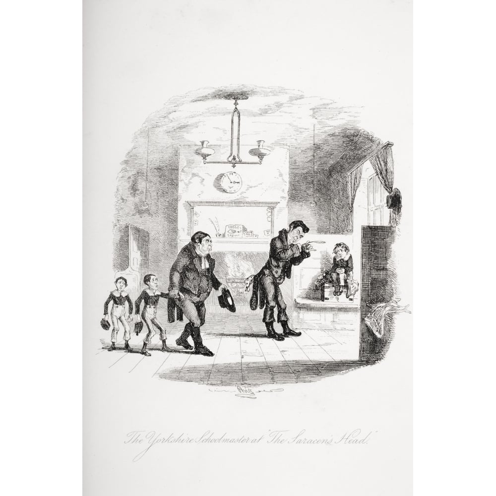 The Yorkshire Schoolmaster At The Saracens Head. Illustration From The Charles Image 1