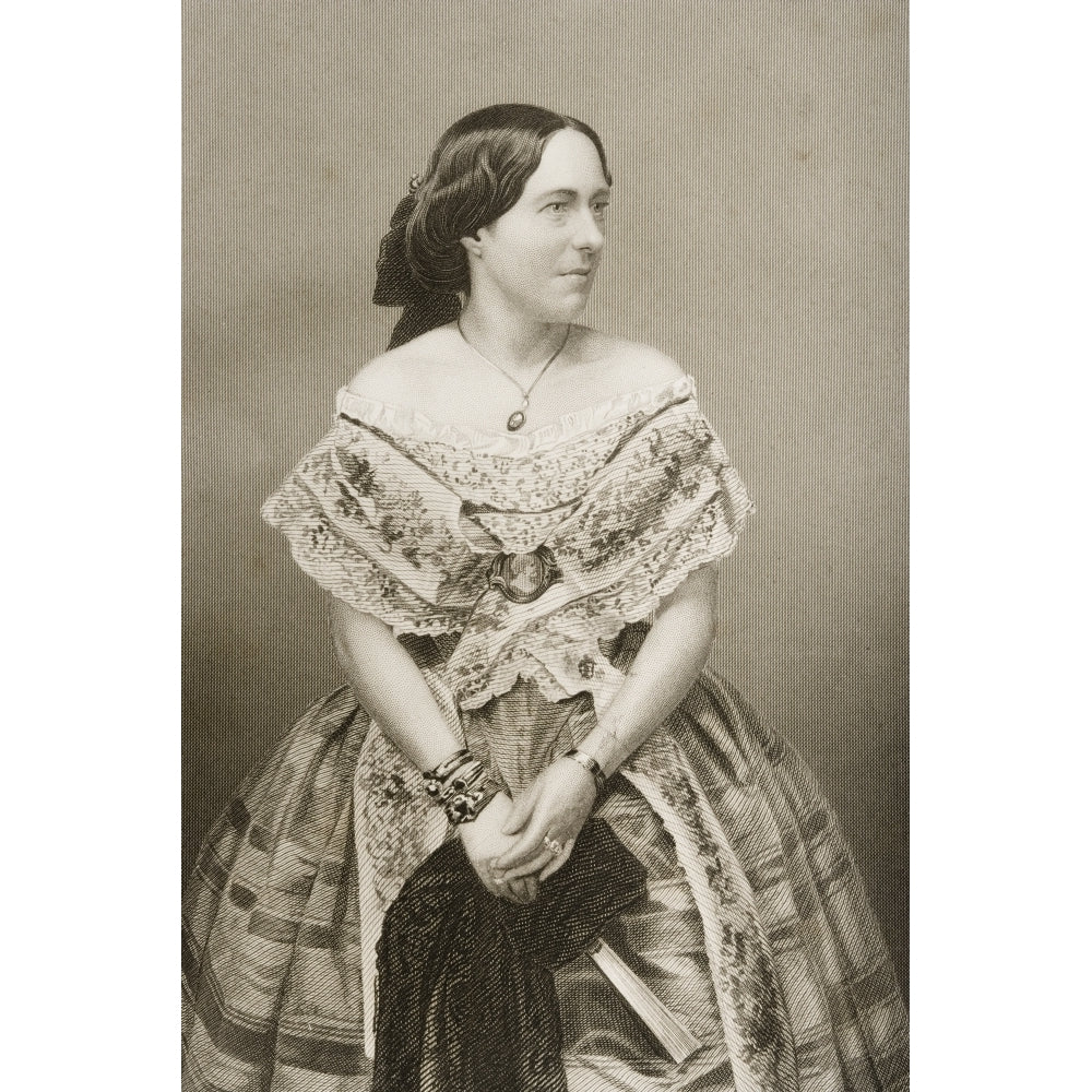 Clara Novello 1818-1908. English Operatic Soprano Singer.Engraved By D.J.Pound Image 1