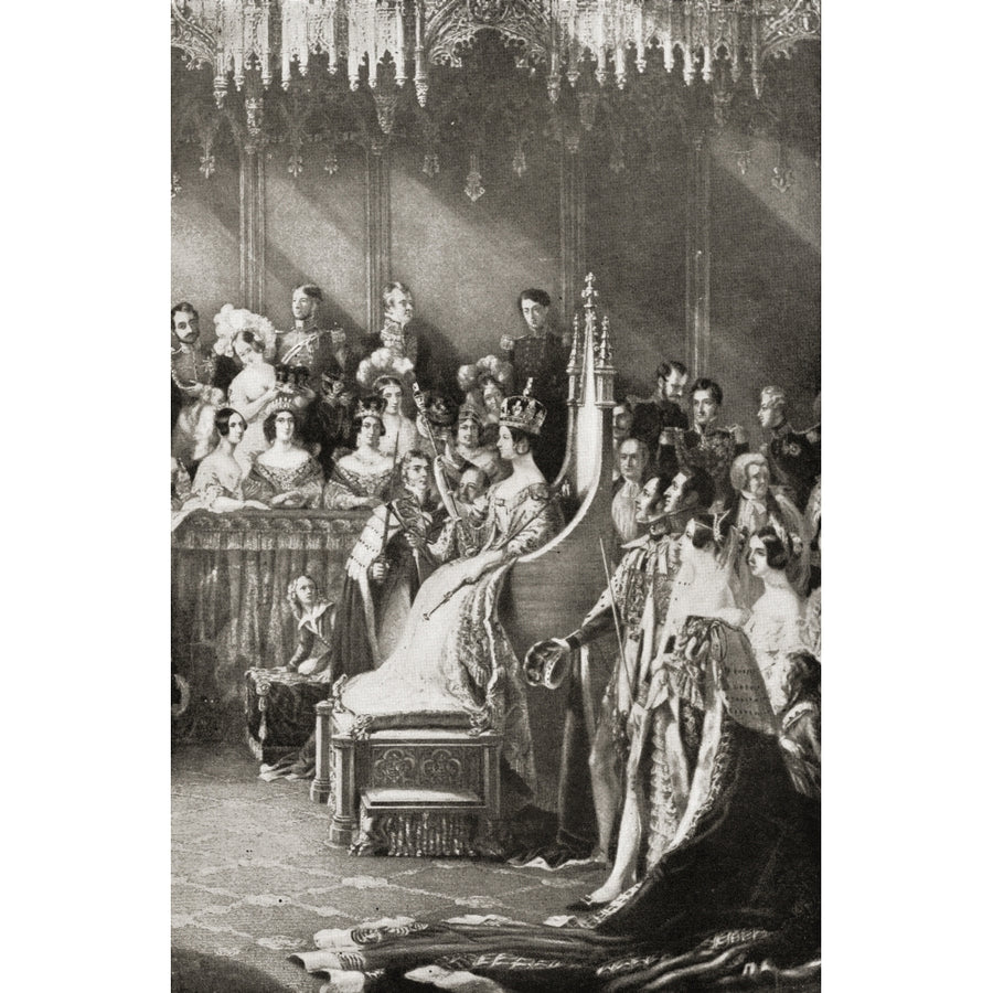 The Coronation Of Queen Victoria From The Picture By Sir G.Hayter. From The Book Image 1