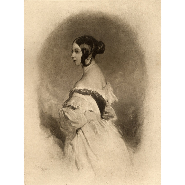 Queen Victoria 1819-1901 At The Age Of Twenty. From The Original Sketch By Image 1