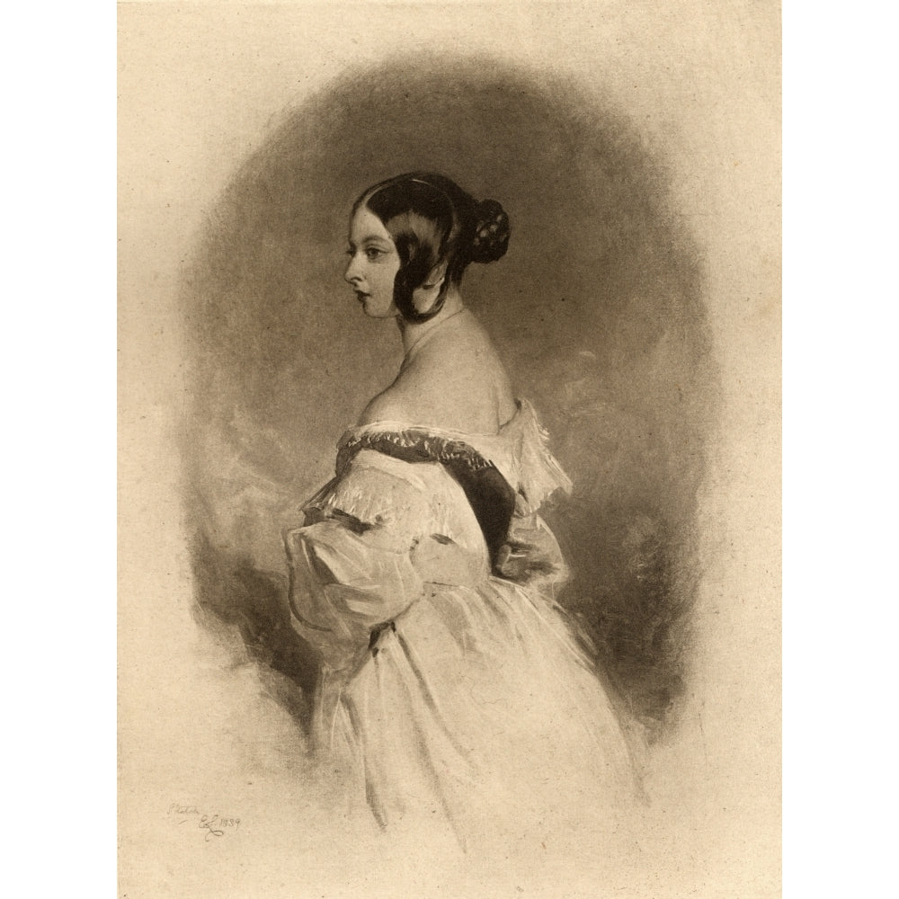 Queen Victoria 1819-1901 At The Age Of Twenty. From The Original Sketch By Image 2