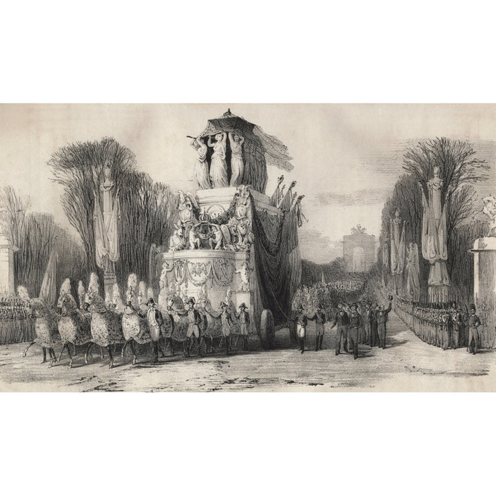 Second Funeral Of Napoleon Bonaparte In Paris 1840 Poster Print Image 1