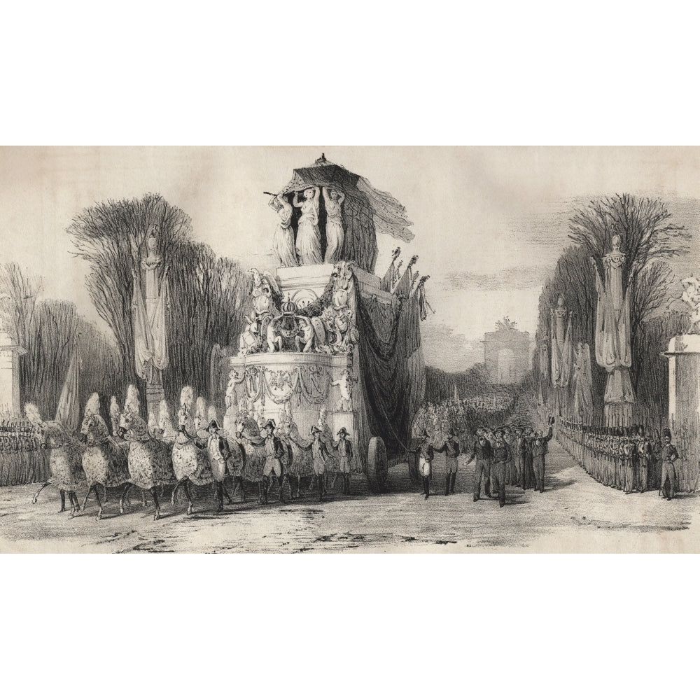 Second Funeral Of Napoleon Bonaparte In Paris 1840 Poster Print Image 2