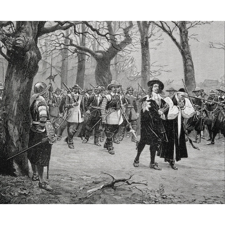 Charles I King Of England 1600 To 1649 On His Way To Execution From The Picture By Ernest Crofts Poster Print Image 2