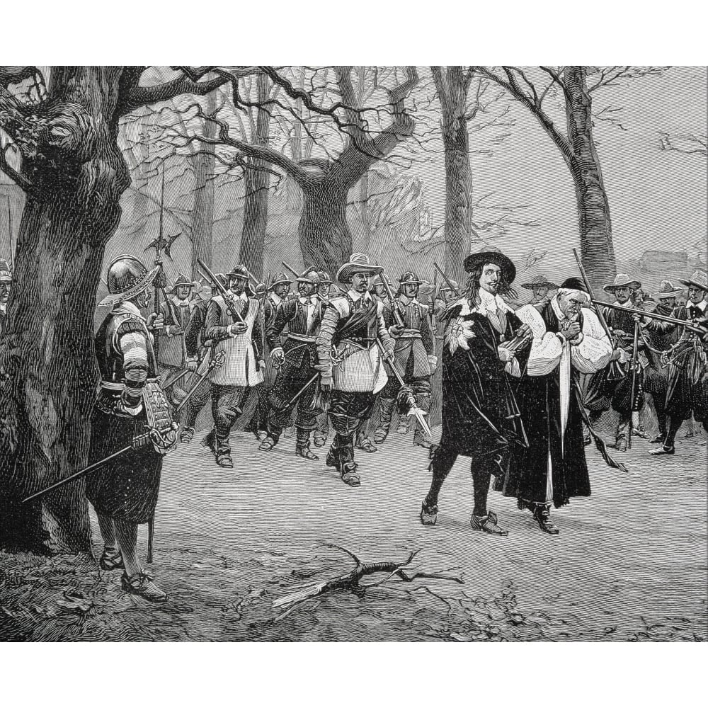 Charles I King Of England 1600 To 1649 On His Way To Execution From The Picture By Ernest Crofts Poster Print Image 1