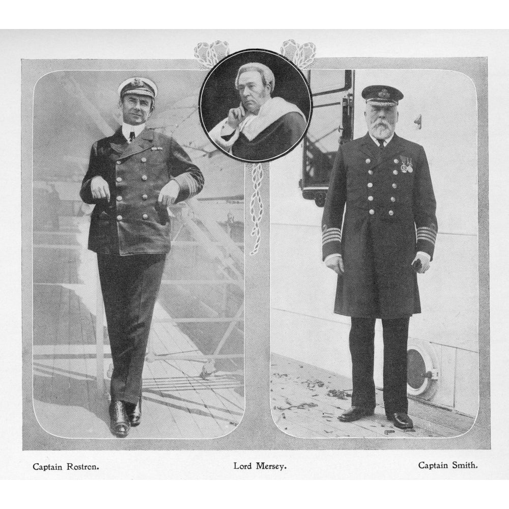 Captain Rostron Captain Of Carpathia Which Rescued Titanic Survivors Left Lord Mersey Who Headed Titanic Commission Of I Image 2