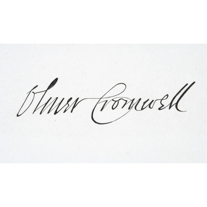 Signature Of Oliver Cromwell 1599 To 1658 English Military Leader And Politician Head Of State 1653 To 1659 Image 1