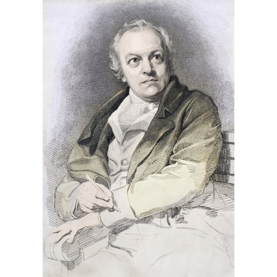 William Blake 1757 To 1857 English Poet Painter And Printmaker Poster Print Image 1