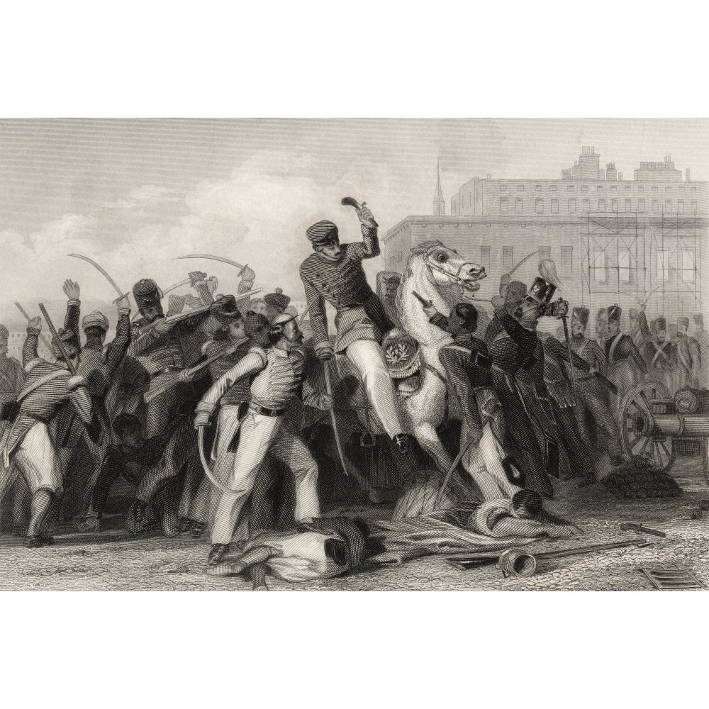 Death Of Colonel Finnis At Meerut Colonel John Finnis 1804 To 1857 British Soldier The First European Officer Killed In Image 2