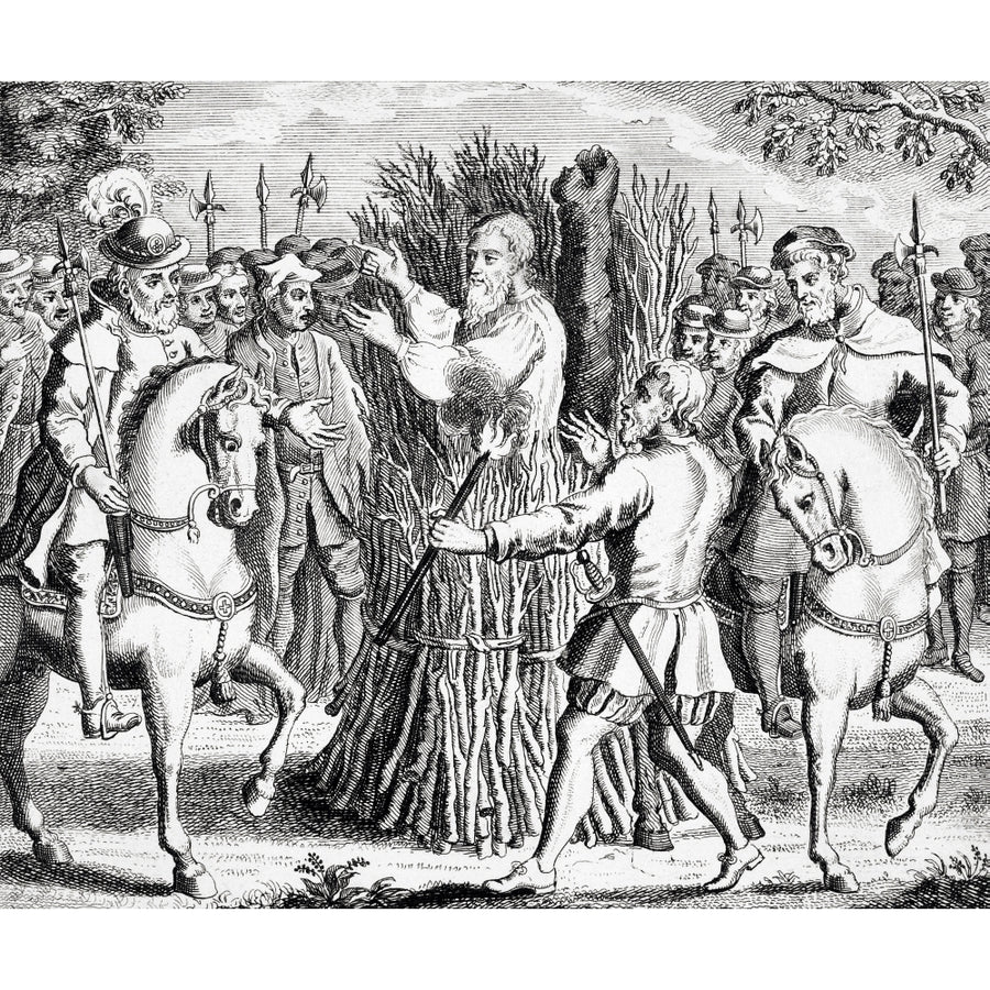 The Martyrdom Of Dr Taylor Who Was Burnt On Aldham Common In 1555 From The Burning Of The Martyrs 1741 Rowland Taylor 15 Image 1