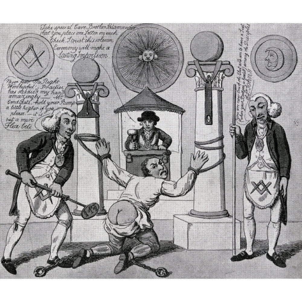 How To Make A Mason English Anti Masonic Caricature From 1800 From The Book The Freemason By Eugen Lennhoff Published 1 Image 2