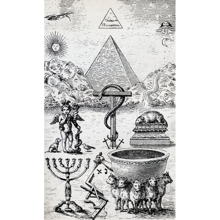 High Degree Symbols From The Book The Freemason By Eugen Lennhoff Published 1932 Poster Print Image 1