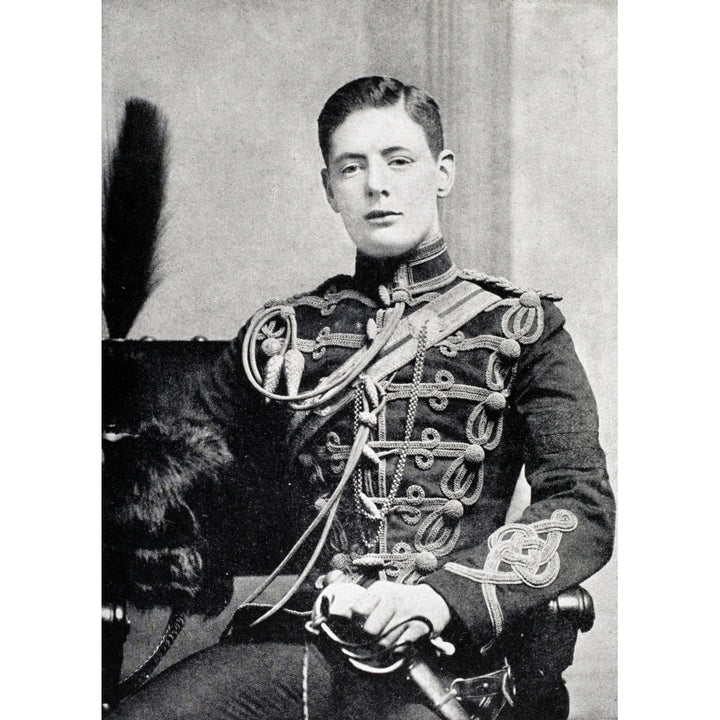 Winston S Churchill 1874 To 1965 As Second Lieutenant In The 4Th Queens Own Hussars From A Roving Commission By Winsto Image 1