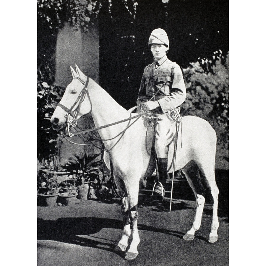 Winston S Churchill 1874 To 1965 On Horseback In Bangalore India In 1897 From A Roving Commission By Winston S Churchi 1 Image 1