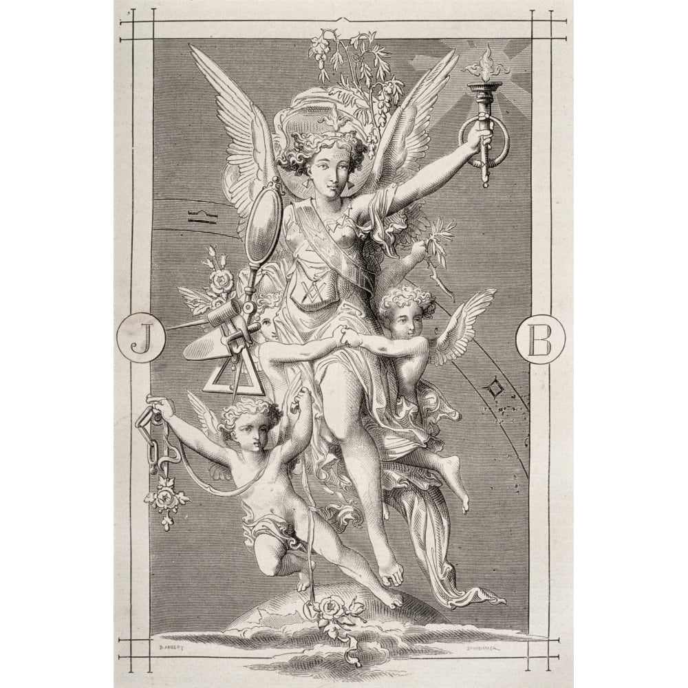 The Spirit Of The Masons Engraved By Stephane Pannemaker Poster Print Image 1