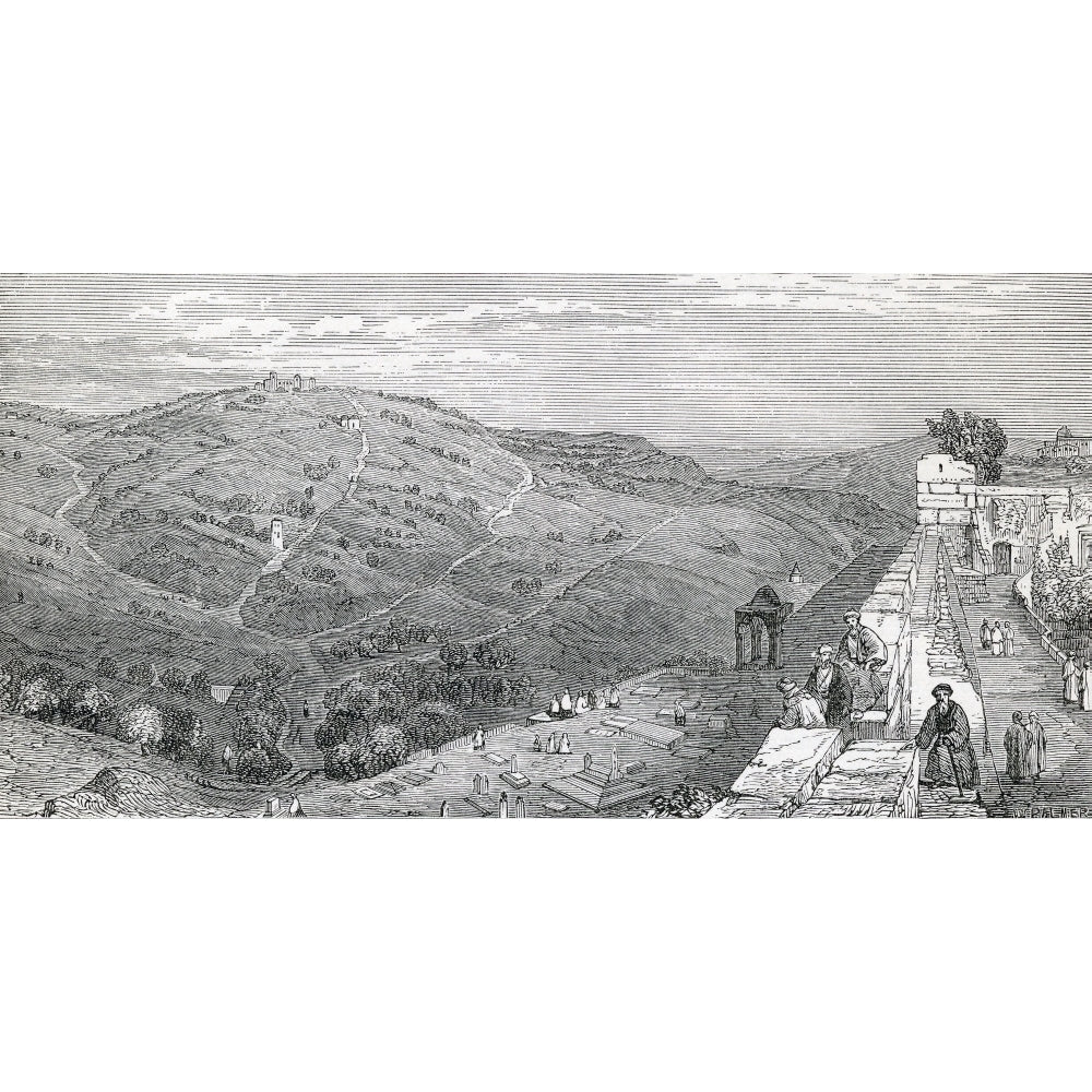 The Mount Of Olives Jerusalem From Bartletts Walks About Jerusalem From The Imperial Bible Dictionary Published By Blac Image 2