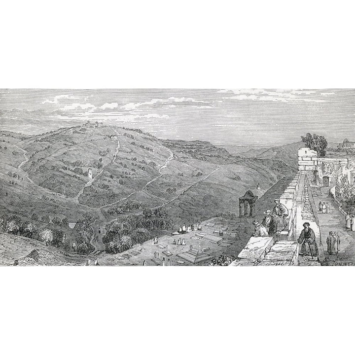 The Mount Of Olives Jerusalem From Bartletts Walks About Jerusalem From The Imperial Bible Dictionary Published By Blac Image 1