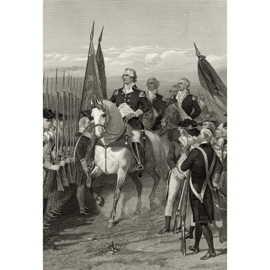 George Washington 1732 To 1799 Taking Command Of The Army 1775 After Alonzo Chappel From Life And Times Of Washington Vo Image 1